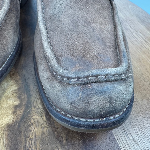 UGG Mens Suede Leather Moc Toe Chukka Ankle Boots 9.5 Casual Lace Up Brown - Picture 6 of 16